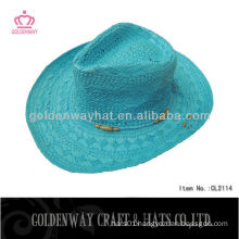 summer cowboy straw hat for ladies